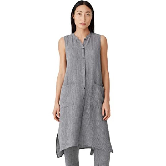 Eileen Fisher Tops - Eileen Fisher Mandarin-Collar Sleeveless Top. NWT!